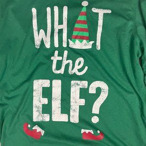 Holiday Arcade Men's Elf Christmas Long Sleeve Tshirt Tee Green Size Large NWT